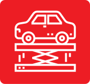 Logo of a car getting worked on.